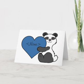 Draagt de Leuke Panda van de Valentijnsdag met Feestdagen Kaart