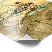 “Draagt de wisselkind” Sprookjeskunst van Arthur R Foto Afdruk (Hoek)