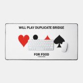 Draagt duplo voor voedingskaarten van 4 kaarten bureaumat (Keyboard & Muis)