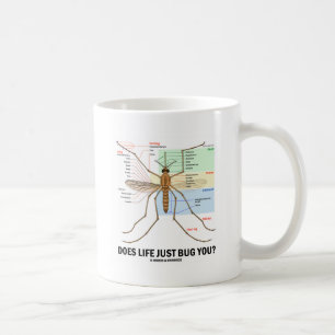 Draagt het leven je alleen maar? (Muggenanatomie) Koffiemok