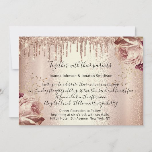 Draagt het Roos Gold Rozen Burgundy op in Marsala  Kaart (Achterkant)