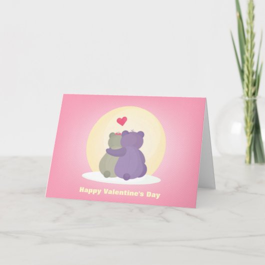 Draagt in de Wenskaarten van de Valentijnsdag van Feestdagen Kaart (Voorkant)