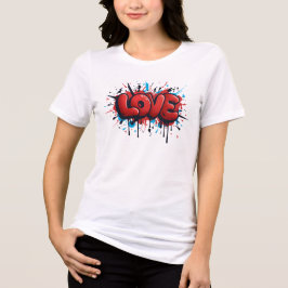 Draagt je hart op je mouw Tri-Blend shirt