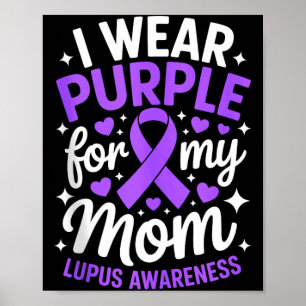 Draagt paars voor de maand van de lupus bewustword poster