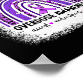 Draagt Paars Voor Overdosis Bewustzijn Boho Regenb Poster (Hoek)