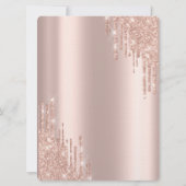 Draagt Roos Gold Chic Dress Silver 18e verjaardag Kaart (Achterkant)