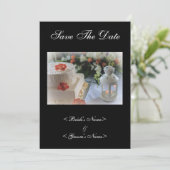 Draagtang en lantaarn save the date (Staand voorkant)