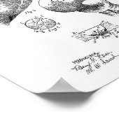  draagtas 1894 Patent Art - Witboek Poster (Hoek)