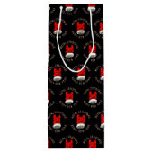 Draagtas met briefje met briefje met briefje wijn cadeautas (Achterkant)