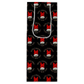 Draagtas met briefje met briefje met briefje wijn cadeautas (Voorkant)