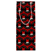 Draagtas met briefje met briefje met briefje wijn cadeautas (Achterkant)