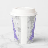 Draagtas met kerstbomen, met wieltjes papieren bekers (Links)