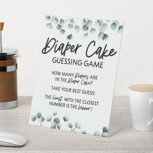 Draagtas met snoer, Baby shower Reclamebord Met Voetstuk (Insitu)