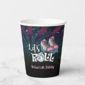 Draagtas met wieltjes op jaarbasis - Aangepast Papieren Bekers (Achterkant)