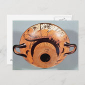 Draagtas met zwarte afbeelding briefkaart (Voorkant / Achterkant)