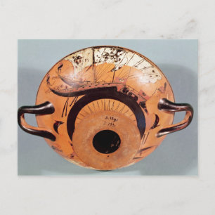 Draagtas met zwarte afbeelding briefkaart