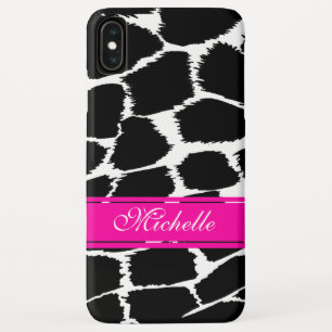 Draagtas met zwarte, witte en roze vingerafdruk Case-Mate iPhone case