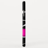 Draagtas met zwarte, witte en roze vingerafdruk Case-Mate iPhone case (Achterkant/rechts)