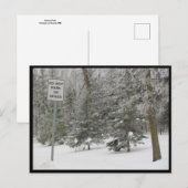 Draagtas - sneeuwhumor briefkaart (Voorkant / Achterkant)