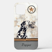 Draagtas van Dalmatian Dog, met inkt van marmer/ko Case-Mate iPhone Case (Achterkant)