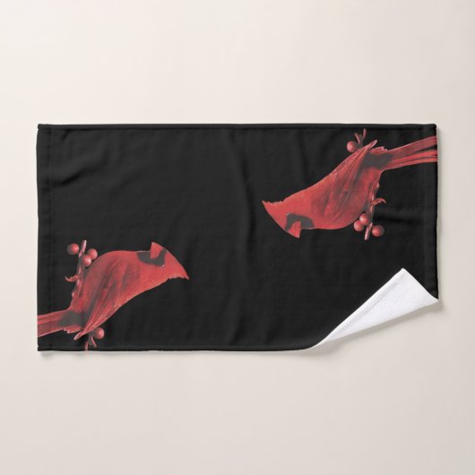 Draagtas van kardinaal vogeltoilet bad handdoek (Handdoek)