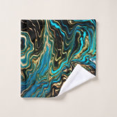 Draagtas van marmer Aqua Gold Bad Handdoek (Wasdoekje)