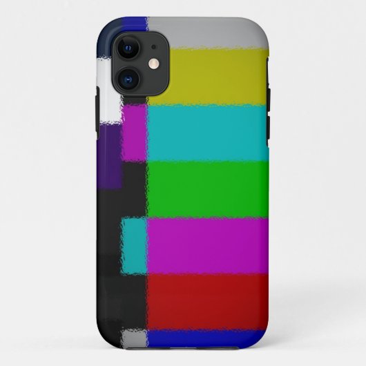 Draagtas voor Blurred TV-testscherm iPhone Case-Mate iPhone Case (Achterkant)
