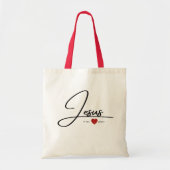 Draagtas voor dames | Geloof Canvas tas: Jesus (Voorkant)