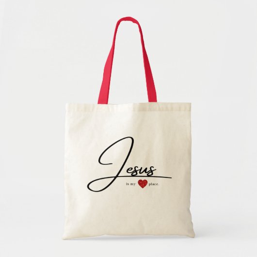 Draagtas voor dames | Geloof Canvas tas: Jesus (Voorkant)