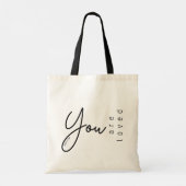 Draagtas voor dames | Je bent geliefd: Schrift (Achterkant)