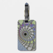 Draagtas voor laptop Fractale texture v Bagagelabel (Achterkant verticaal)