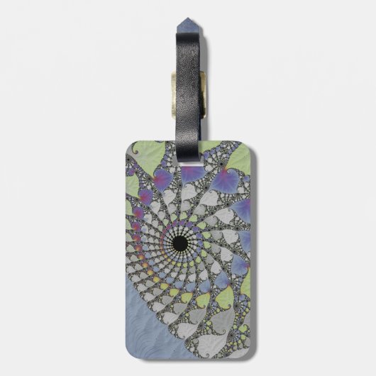 Draagtas voor laptop Fractale texture v Bagagelabel (Achterkant verticaal)