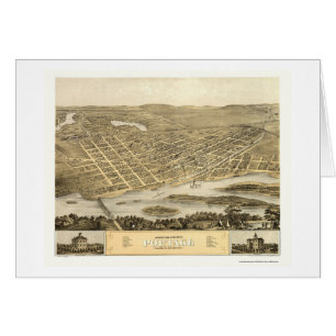Draagtas, WI Panorama Map - 1868