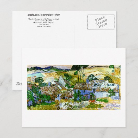 Draagtassen van een Hill Van Gogh Fine Art Briefkaart (Voorkant / Achterkant)