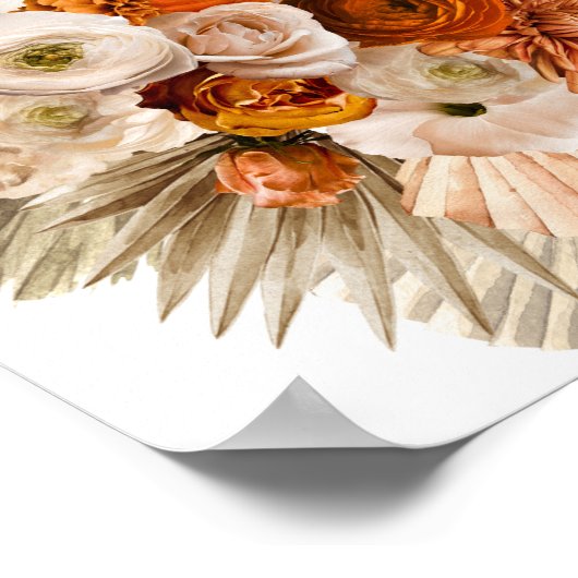 Draagtijdlijn voor het verbluffend oranje geburger poster (Hoek)