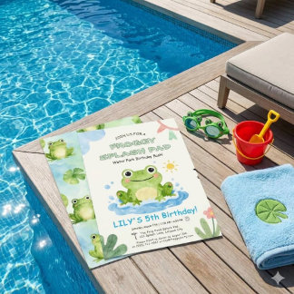 Draai 5 Froggy Splash Pad Achtertuin Zwembad Verja Kaart