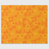 Draai 70s bloembundel verpakkingspapier cadeaupapier (Vlak)