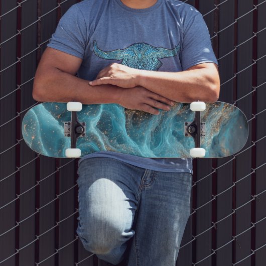 Draai abstract persoonlijk skateboard (Buiten 3)