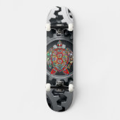 Draai abstract schildpad persoonlijk skateboard (Voorkant)