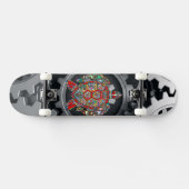 Draai abstract schildpad persoonlijk skateboard (Horizontaal)