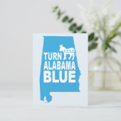 Draai Alabama Blue Briefkaart | Stemrechtstaat (Staand voorkant)