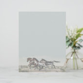 Draai als de wind - galopende verfpaarden (Staand voorkant)