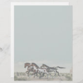 Draai als de wind - galopende verfpaarden (Voorkant / Achterkant)