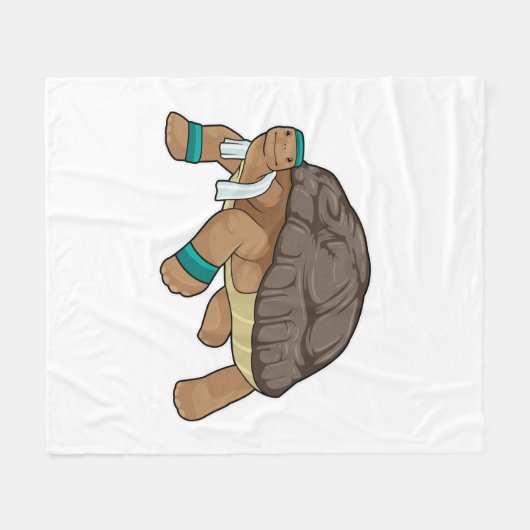 Draai als Runner met Handdoek Fleece Deken (Voorkant (Horizontaal))