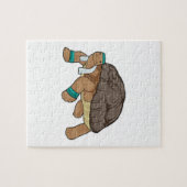 Draai als Runner met Handdoek Legpuzzel (Horizontaal)