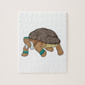 Draai als Runner met Handdoek Legpuzzel (Verticaal)