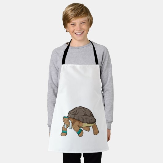 Draai als Runner met Handdoek Schort (Gedragen)