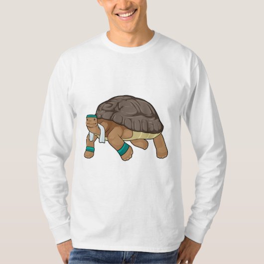 Draai als Runner met Handdoek T-shirt (Voorkant)