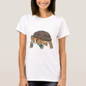 Draai als Runner met Handdoek T-shirt (Voorkant)