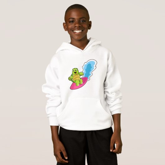 Draai als Surfer met surfplank (Voorkant volledig)